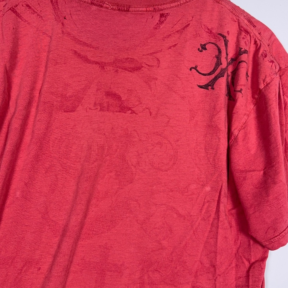 Xtreme Couture T-Shirt Mens Size Large Graphic Red MMA Y2K Grunge - Picture 4 of 8